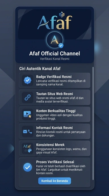 Kanal Resmi afaf untuk Pengguna Android Indonesia