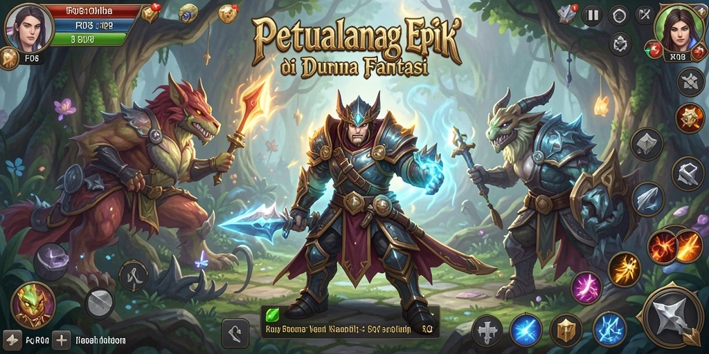 Tampilan antarmuka RPG yang menakjubkan dan interaktif dari F08.