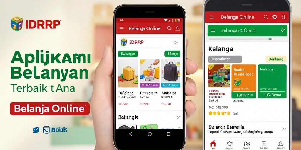 Antarmuka pengguna IDRRP yang sederhana dan efisien untuk Belanja Online.