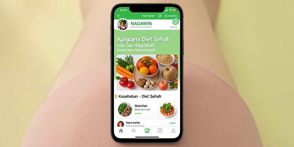 Antarmuka aplikasi NAGAWIN yang intuitif dan informatif.