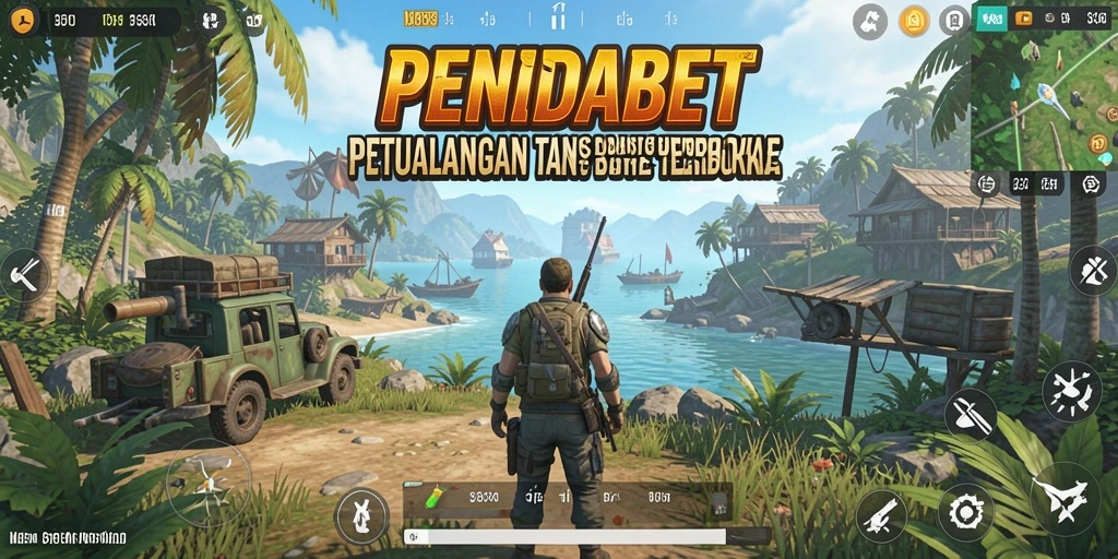 Screenshot utama PENIDABET dengan tampilan dunia terbuka yang luas.
