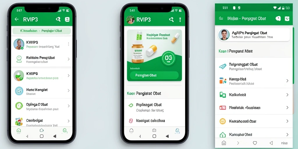 Antarmuka aplikasi RVIP3 yang ramah pengguna dan menarik.