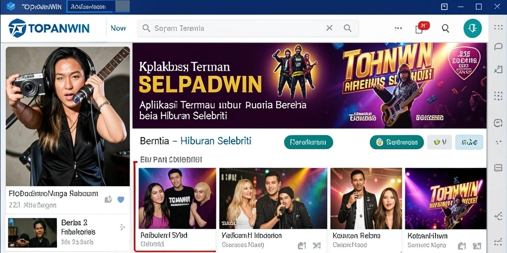 Tampilan antarmuka aplikasi TOPANWIN yang menarik dan mudah digunakan.